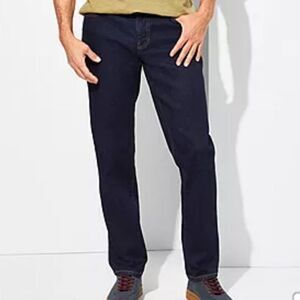 mutual weave Mens Stretch Fabric Tapered Leg Athletic Fit JeanW34L34 Rinse Color